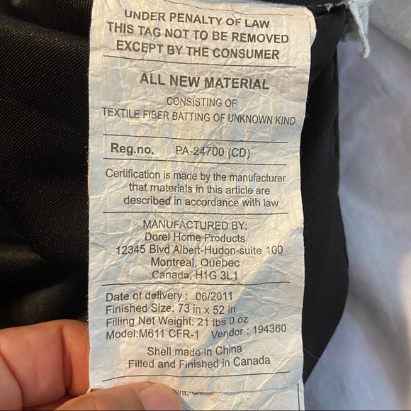 Dorel Home Products - Futon Mattress Slipcover Sz 73" x 52" - Picture 3 of 4